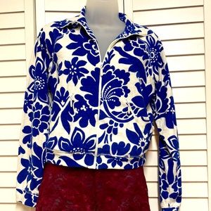Victoria’s Secret Zippered Cropped Small Terry Lightweight Jacket